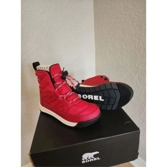 SOREL Whitney II Short Waterproof‎ Insulated Boot, Toddler Size 12, Red, NWT