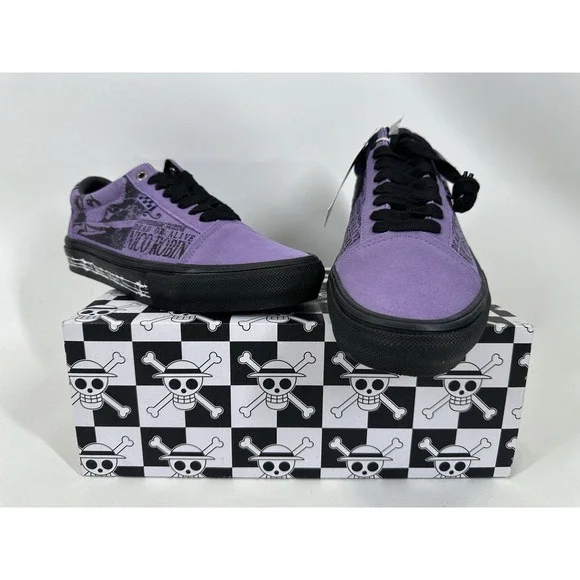 Vans One Piece Wanted Nico Robin Skate Old Skool Shoes Men's 7 New In Box