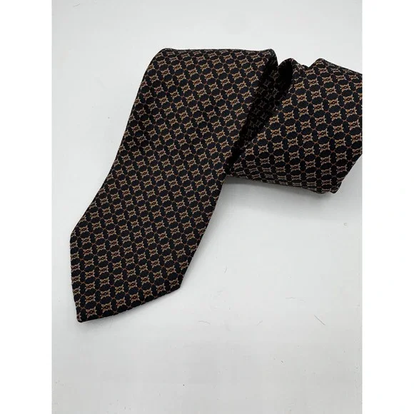 Christian Dior VTG Brown Dress Tie EUC A2