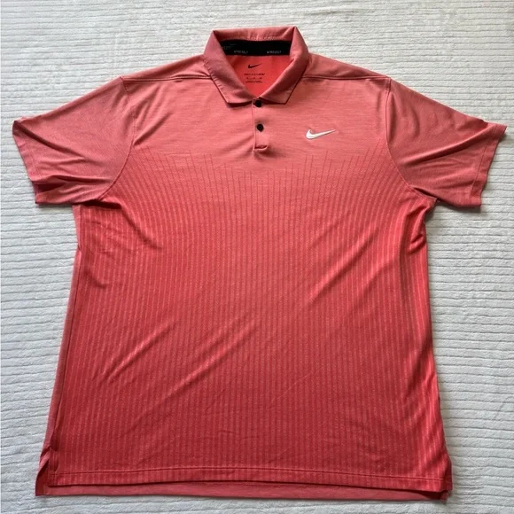 Nike Men's Red Polo Golf Shirt