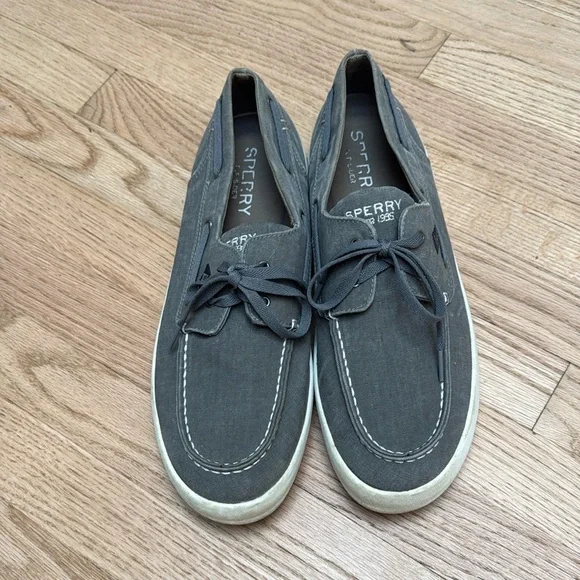 Sperry Shoes Men’s Canvas Gray