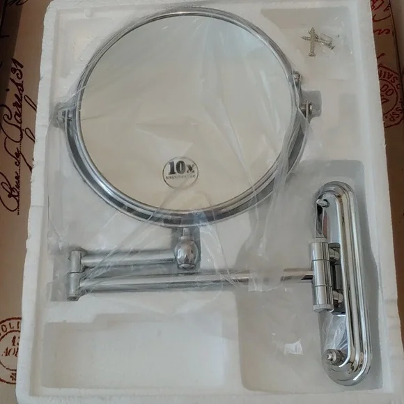 Alhakin silver wall mounted make up mirror on Amazon for $29