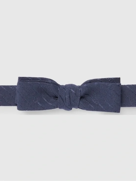 NWT Gucci GG Jacquard Silk Blue Bow Tie💝💙