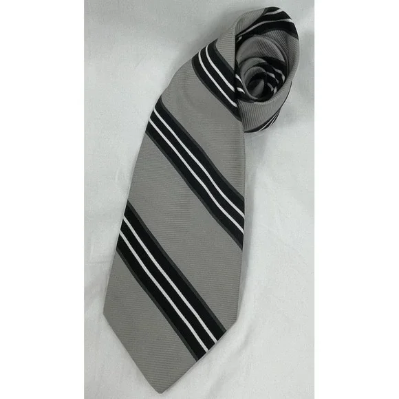 Designer Collection By Regal‎ Mens Stripes Necktie Tie Blue