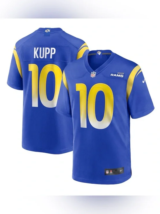 Nike Los Angeles Rams Cooper Kupp #10 NFL Game Football Jersey Men’s 3XL Blue