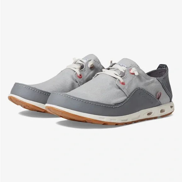 Columbia Men's Bahama Vent Relaxed Laced Boat Shoe Gray Waterproof Size 7