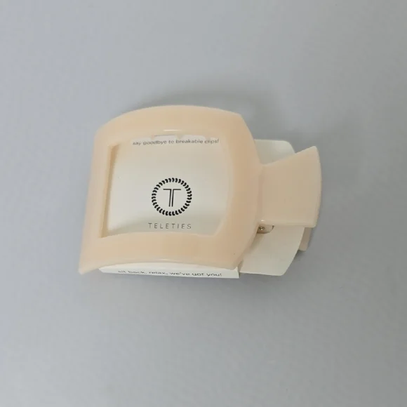 Teleties Cream Hair Clip