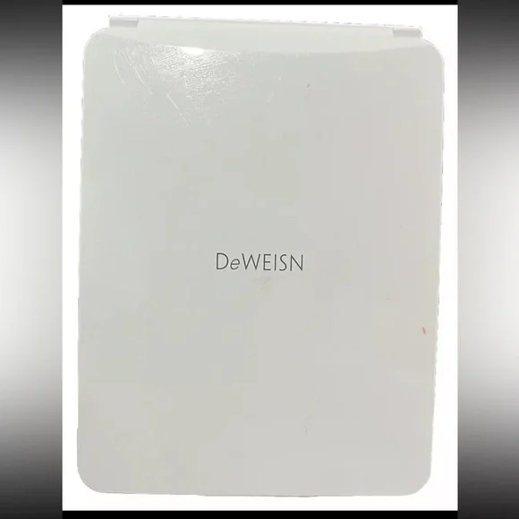 Deweisn Folding Travel Mirror Lighted Makeup Mirror with LED Lighting