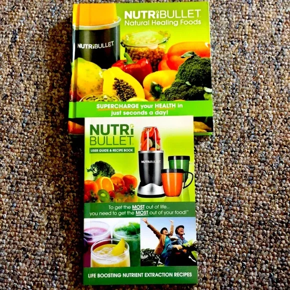 Nutribullet Natural Healing Foods-hardcover-w/ user guide‎ & recipe book