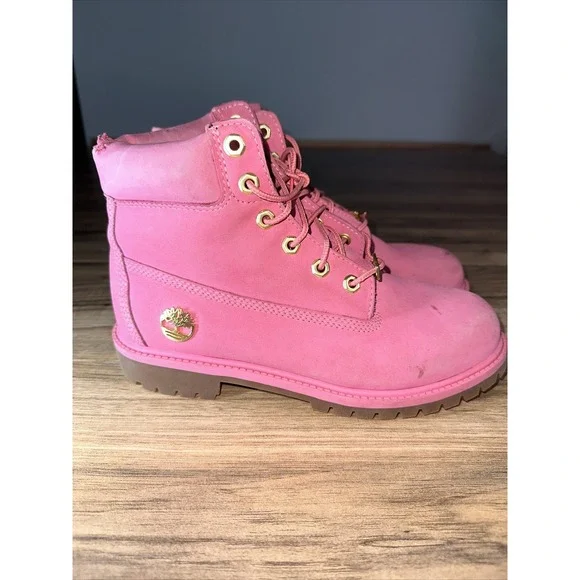 Timberland Winter Boots‎ Pink 6 inch Premium Waterproof Kid's Size 6