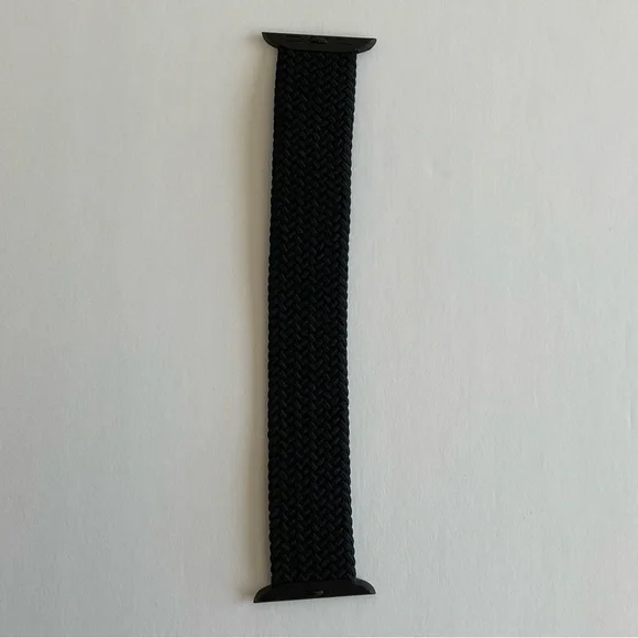 Black Nylon Braided Solo Loop Apple Watch Band