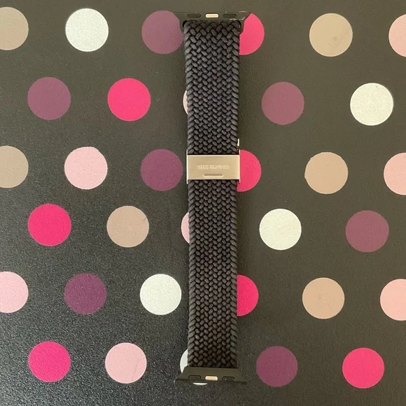 Apple Watch Black Braided Nylon Band