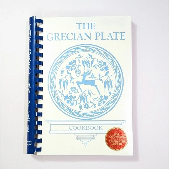 The Grecian Plate Cookbook St. Barbara Greek Orthodox Church Durham NC 1984