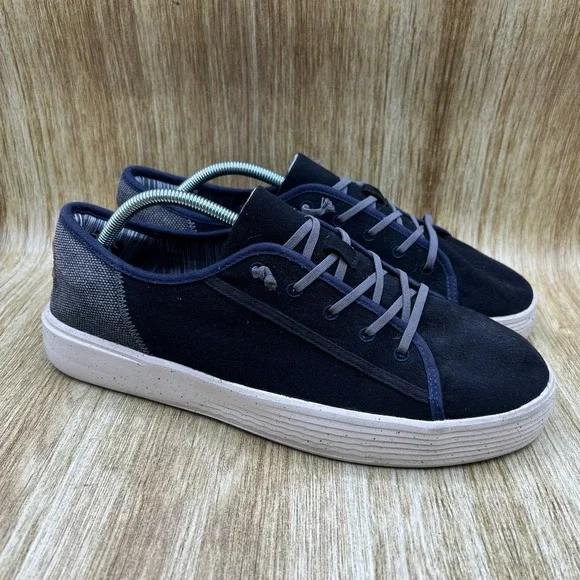 Hey Dude Shoes Cody Coastline Men's Size 11 Black Navy Slip On Casual Boat Shoes