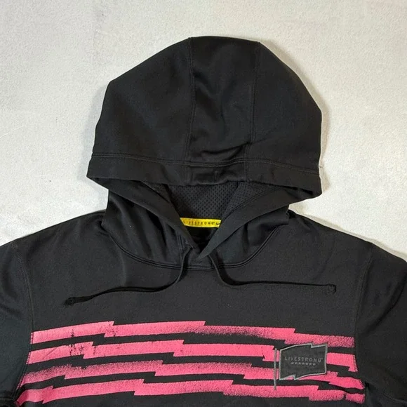 Nike Therma-FIT LIVESTRONG Hoodie Mens Small‎ Sweatshirt Black Athletic