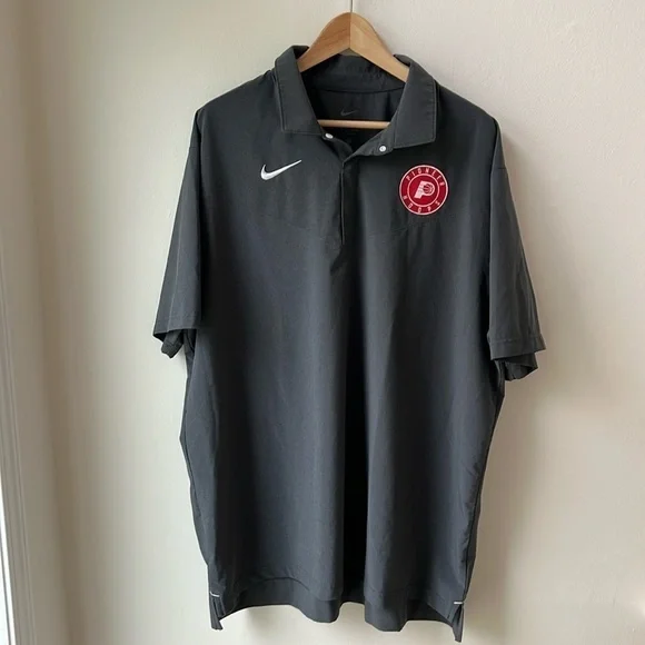 Nike Dri-Fit Coach Sideline Button Up Short Sleeve Shirt Jacket 2XL / XXL
