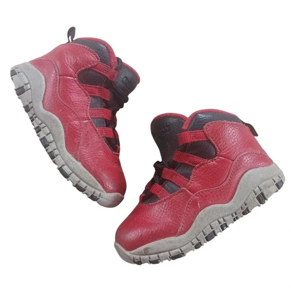 Nike Air Jordan Vintage Toddler Red‎ Leather Boots 6C