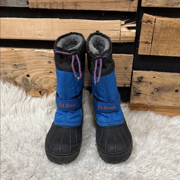 L.L.Bean Kids'‎ Northwoods Boots in royal blue and black Size 10