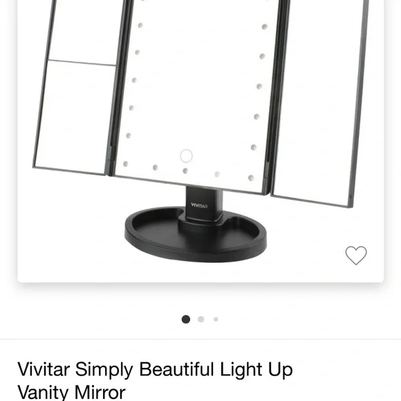Vivitar simply beautiful cordless led light up vanity mirror