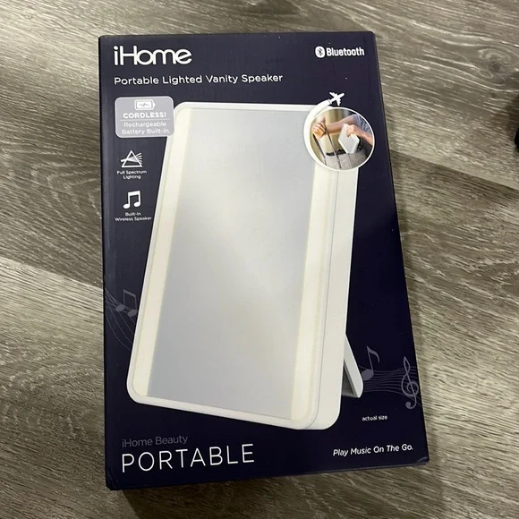 iHome portable lighted vanity speaker