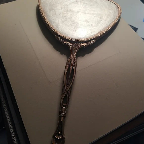 Rococo hand mirror