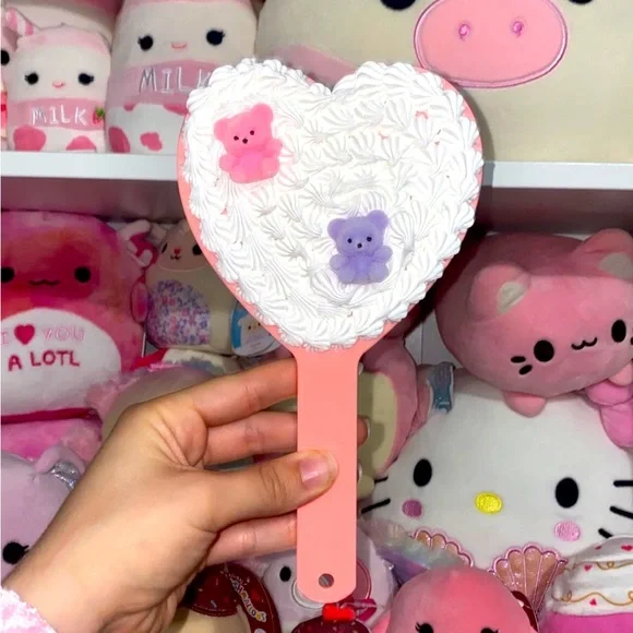 Babypink decoden heart mirror