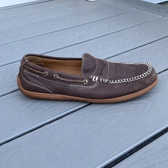 Sebago Men’s Nantucket Classic Boat Shoes/Loafers Dark Brown Size 10