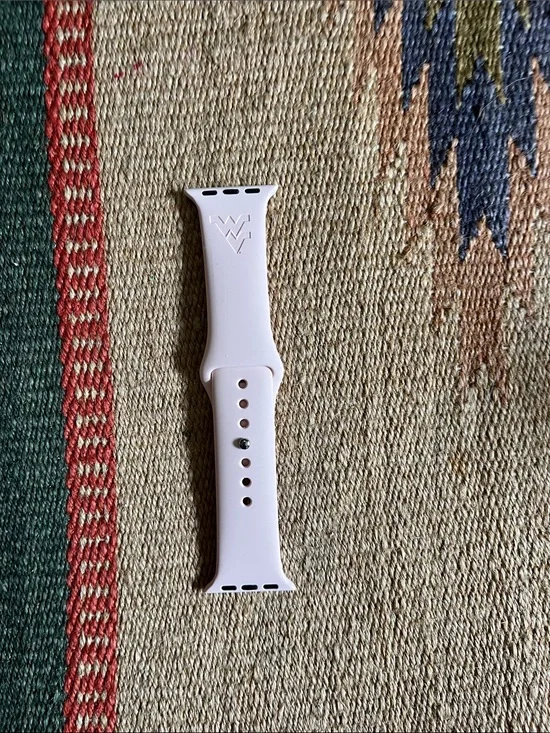 West Virginia Pale Pink Silicone Smartwatch Band - Compatible Wearable Strap