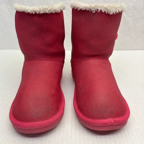 Koolaburra Cream Faux Shearling Lined Footwear, size 1 little girl, box 36