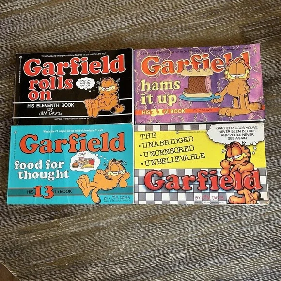 Vintage Garfield Paperbacks - Lot Of 4 Books 11, 13, 31, Unabridged 1978