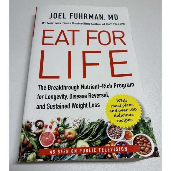 Eat for Life by Joel Fuhrman MD Paperback Nutrition Weight Loss Illustrated