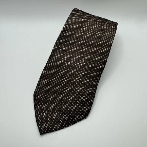 Giorgio Armani Geometric Print Neck‎ Tie Italy Classy Boujee Silk FAIR