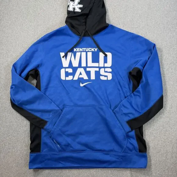 Kentucky Wildcats Nike Therma-FIT Hoodie Men's Large Blue Pullover Sweatshirt