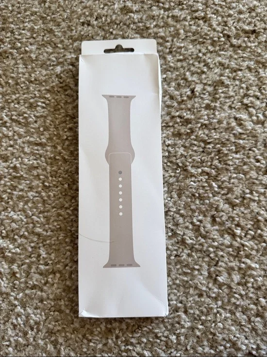 New never opened - Apple Watch Silicone Sport Band - starlight