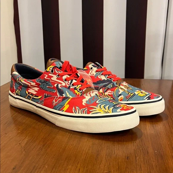 Polo Ralph Lauren Thornton III Shoes Sneakers Aloha Hawaii Surf new Mens Size 12