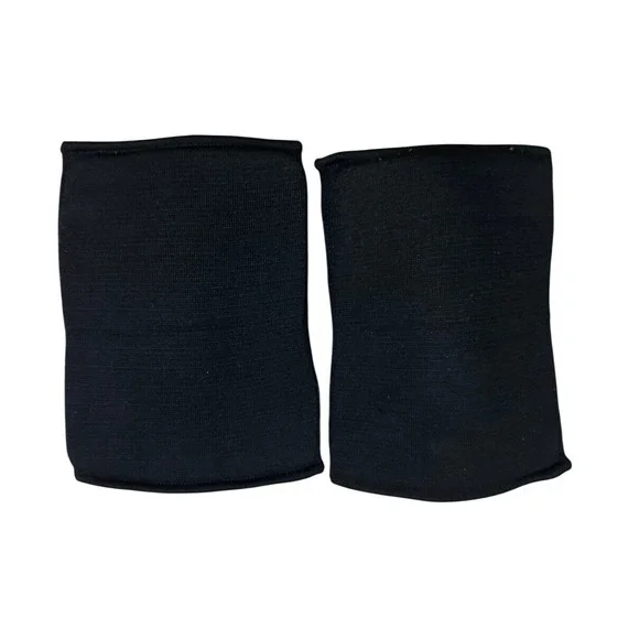 Black Elastic Wrist Brace Support Sleeves Pair‎ Compression
