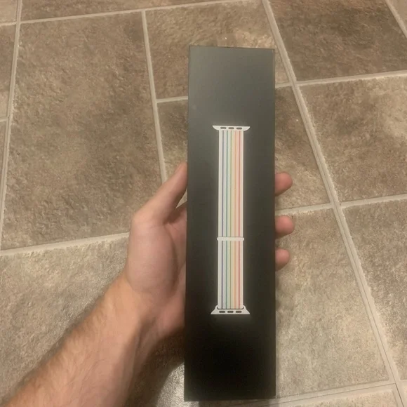 Genuine Apple Watch Nike Sport Loop Pride Edition 44mm MJWP3AM/A RARE!