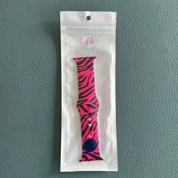 Fuschia Leopard Apple Watch Band