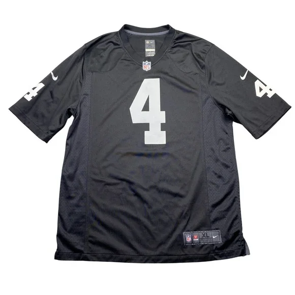 Nike Derek Carr‎ Las Vegas Raiders NFL Players Jersey Black XL On Field Mens