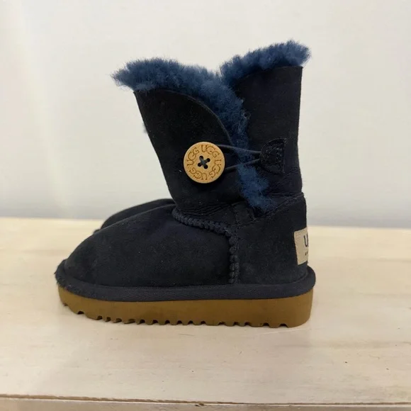 Ugg Dark Blue Bailey Button Boots