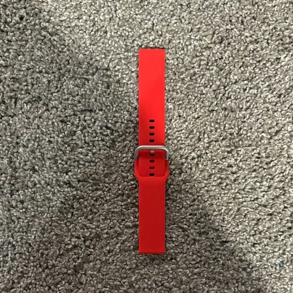 Red Silicone Wristband Replacement Strap - Comfortable Fit