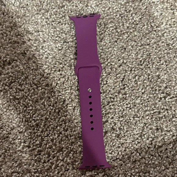 Soft Silicone Watch Band in Deep Purple