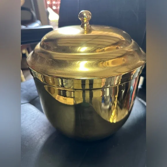 Vintage Solid Brass Ice Bucket