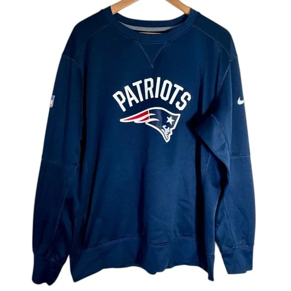 Nike‎ Men's NFL On Field Therma-fit New England Patriots Crewneck SweatshirtXL