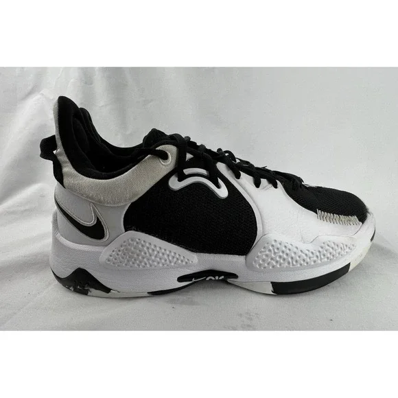 NIKE Mens PG 5 TB DA7758-001 White Basketball Shoes Sneakers Size 8.5
