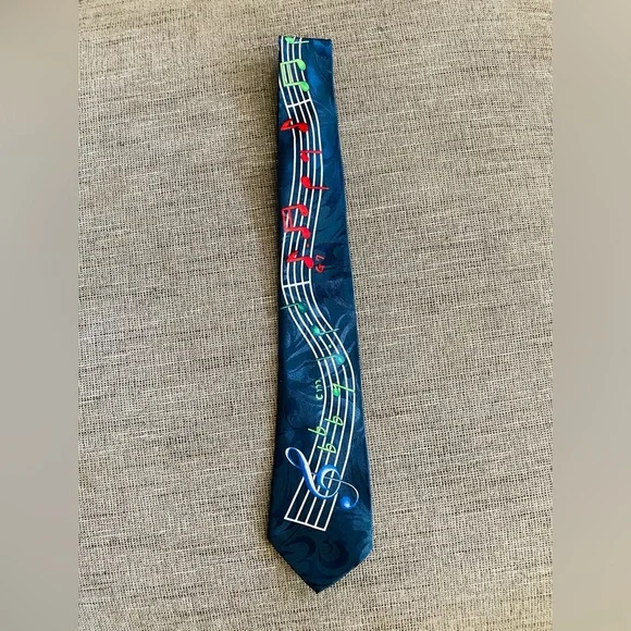 Museo handmade tie Men’s piano letter Musical holiday choir