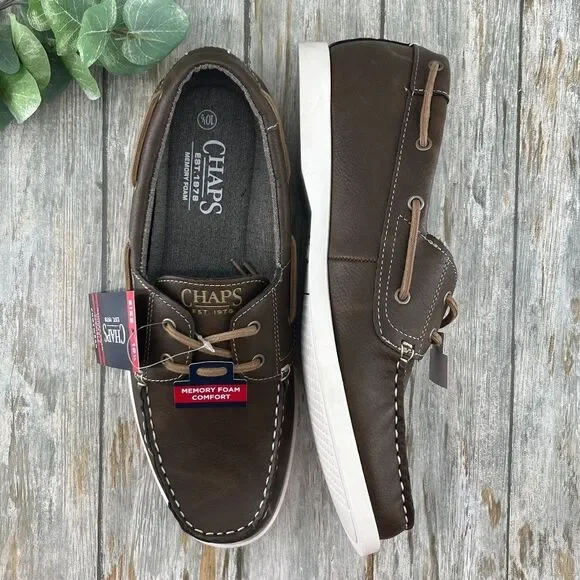 Men’s Chaps Benny Boat Shoes Size 10.5