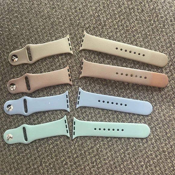 Apple Watch Band Set - Blue, Green, Brown, Tan