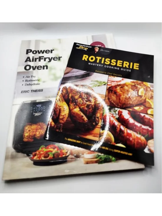 Power AirFryer Oven Air Fry Rotisserie Dehydrate Recipe Cookbooks by Eric Theiss