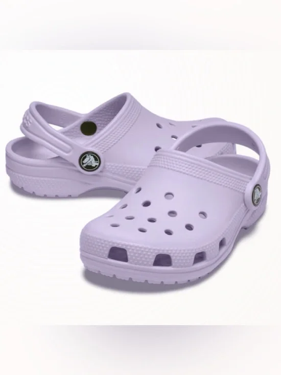 CROCS Kids Classic Clog in Lavender size 10C